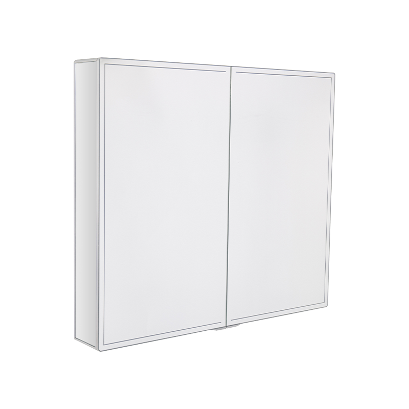 Kabinet Cermin Backlit Pintu Ganda Cerdas Dengan Sakelar Magnetik