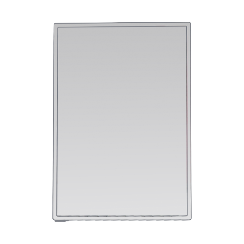 Kabinet Cermin Kamar Mandi LED Pintu Tunggal Tahan Air Paduan Aluminium